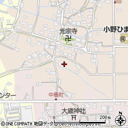 兵庫県小野市広渡町43周辺の地図