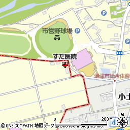 静岡県藤枝市築地241周辺の地図