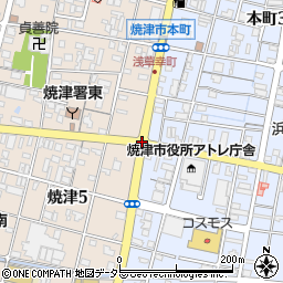 焼津５周辺の地図