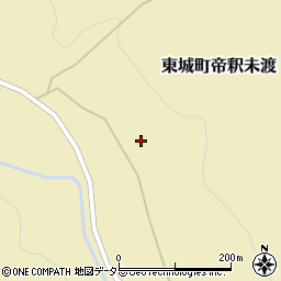広島県庄原市東城町帝釈未渡1023周辺の地図