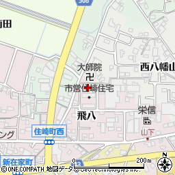 愛知県西尾市住崎町荒子周辺の地図