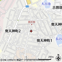 高槻天神郵便局周辺の地図