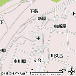 愛知県豊川市江島町立合2周辺の地図