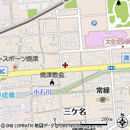 静岡県焼津市三ケ名1519-1周辺の地図