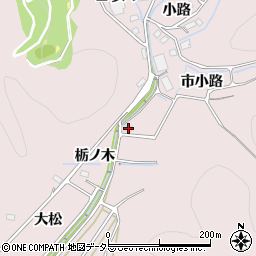 愛知県豊川市財賀町桑原周辺の地図