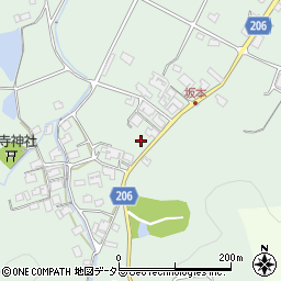 兵庫県加西市坂本町周辺の地図