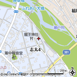 静岡県藤枝市志太4丁目周辺の地図