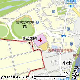 焼津シーガルドーム周辺の地図