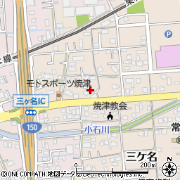 静岡県焼津市三ケ名1445周辺の地図