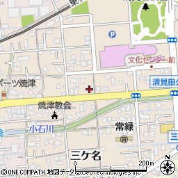 静岡県焼津市三ケ名1529周辺の地図