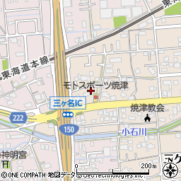 静岡県焼津市三ケ名1398-6周辺の地図