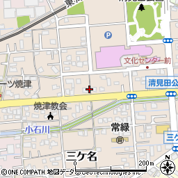 静岡県焼津市三ケ名1529-1周辺の地図