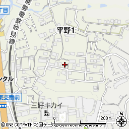 平野東公園周辺の地図