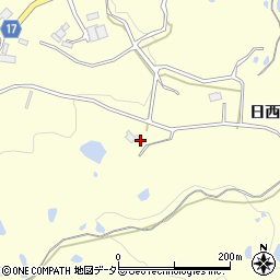 兵庫県神戸市北区大沢町日西原2424周辺の地図