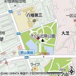 京都府八幡市男山美桜18周辺の地図