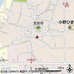 兵庫県小野市広渡町96周辺の地図