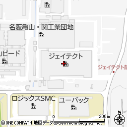 株式会社ジェイテクト　亀山工場周辺の地図