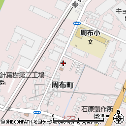 ミドリ安全山陰株式会社浜田営業所周辺の地図