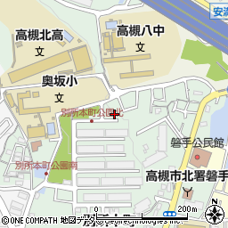大阪府高槻市別所本町14周辺の地図