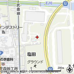 愛知県知多郡武豊町塩田周辺の地図