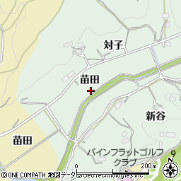 愛知県新城市小畑苗田周辺の地図