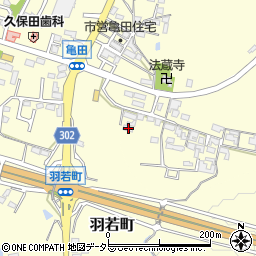 三重県亀山市亀田町24-2周辺の地図