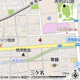 静岡県焼津市三ケ名1528周辺の地図