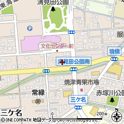静岡県焼津市三ケ名1663周辺の地図