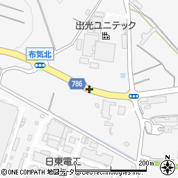 三重県亀山市布気町周辺の地図