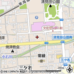 静岡県焼津市三ケ名1541周辺の地図
