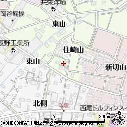 愛知県西尾市法光寺町住崎山32-8周辺の地図