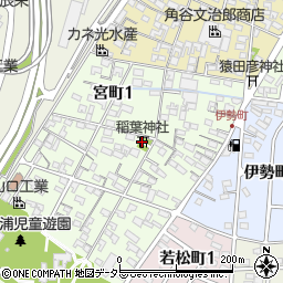 稲葉神社周辺の地図