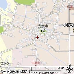兵庫県小野市広渡町100周辺の地図