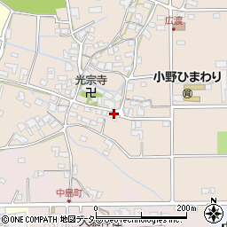 兵庫県小野市広渡町92周辺の地図