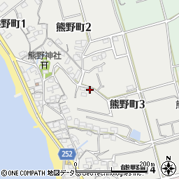 愛知県常滑市熊野町周辺の地図