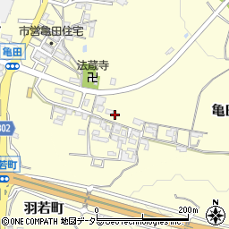 三重県亀山市亀田町43周辺の地図