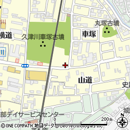 京都府城陽市平川車塚81周辺の地図