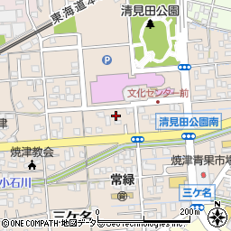 静岡県焼津市三ケ名1540周辺の地図