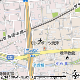 静岡県焼津市三ケ名1399周辺の地図
