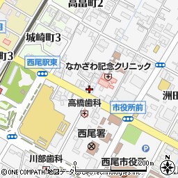 愛知県西尾市寄住町洲田11周辺の地図