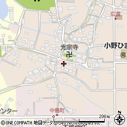 兵庫県小野市広渡町101周辺の地図