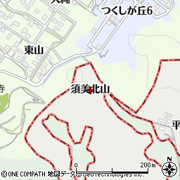 愛知県幸田町（額田郡）須美（須美北山）周辺の地図