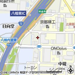 京都府八幡市上奈良長池周辺の地図