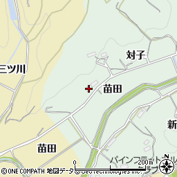 愛知県新城市小畑対子10周辺の地図