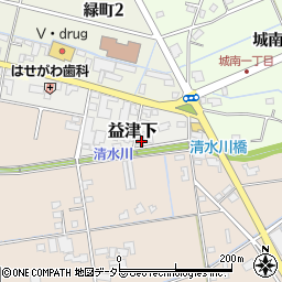 静岡県藤枝市益津下89周辺の地図