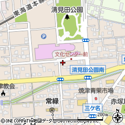 静岡県焼津市三ケ名1650周辺の地図
