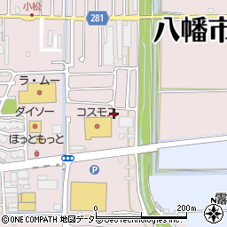 京都府八幡市八幡盛戸35-17周辺の地図