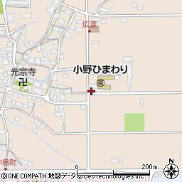 兵庫県小野市広渡町75周辺の地図