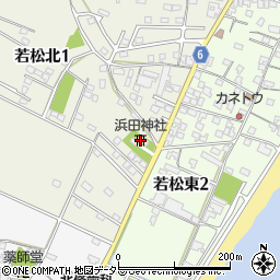 浜田神社周辺の地図