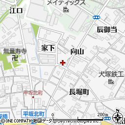 愛知県西尾市平坂町向山55周辺の地図